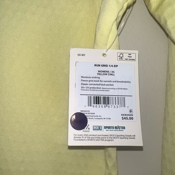 DSG - Break The Cold 1/4 Zip Top - Size XS - Picture 3 of 3